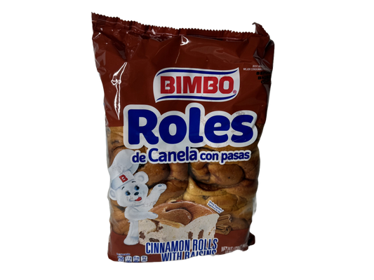 Bimbo Roles De Canela Con Pasas Cinnamon Roll With Raisins, 12.88 oz