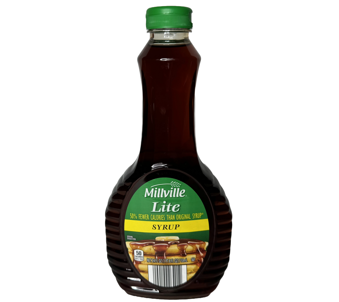 Millville Lite Pancake Syrup, 24 fl oz