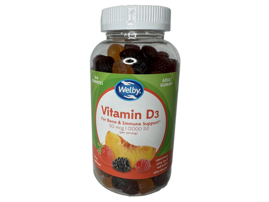 Welby Vitamin D Gummy, 165 count