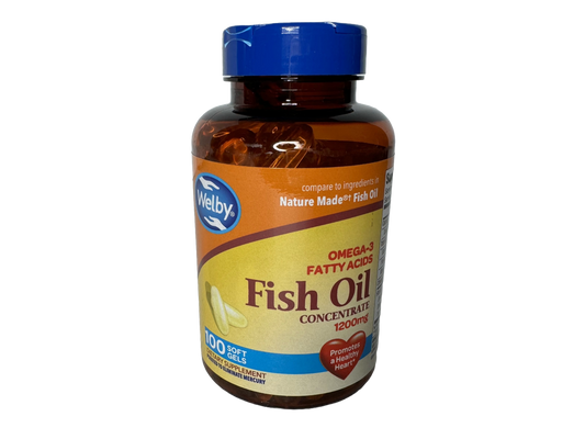 Welby Omega-3 Fish Oil, 100 count