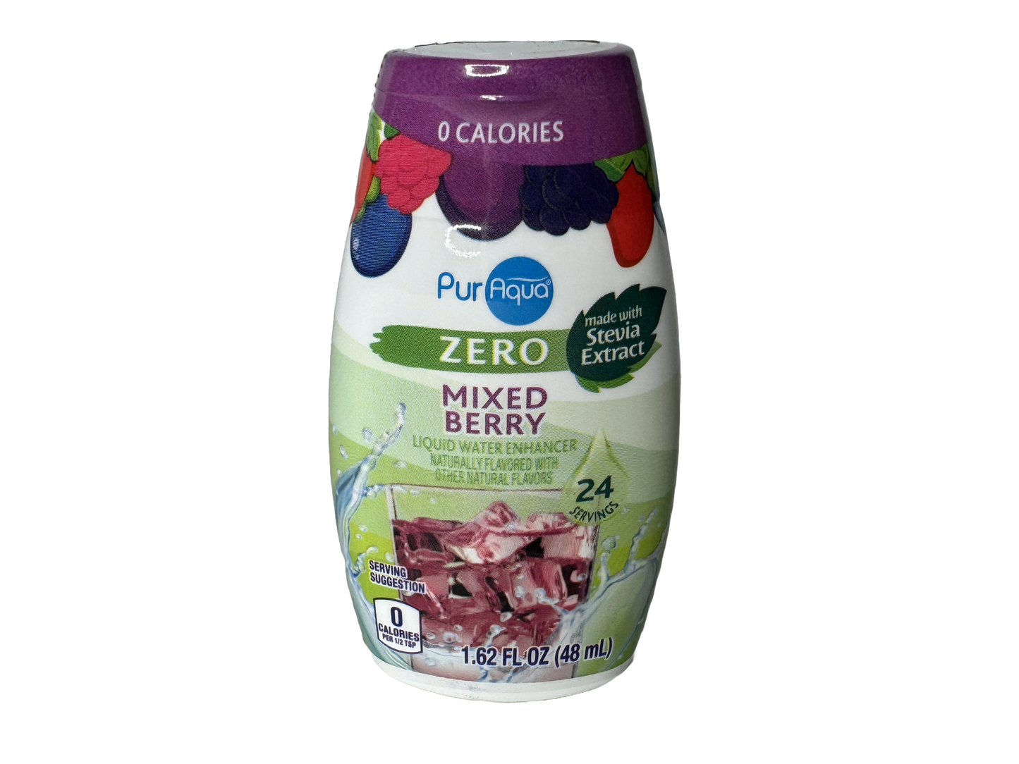 PurAqua Zero Liquid Water Enhancer Mixed Berry, 1.62 fl oz