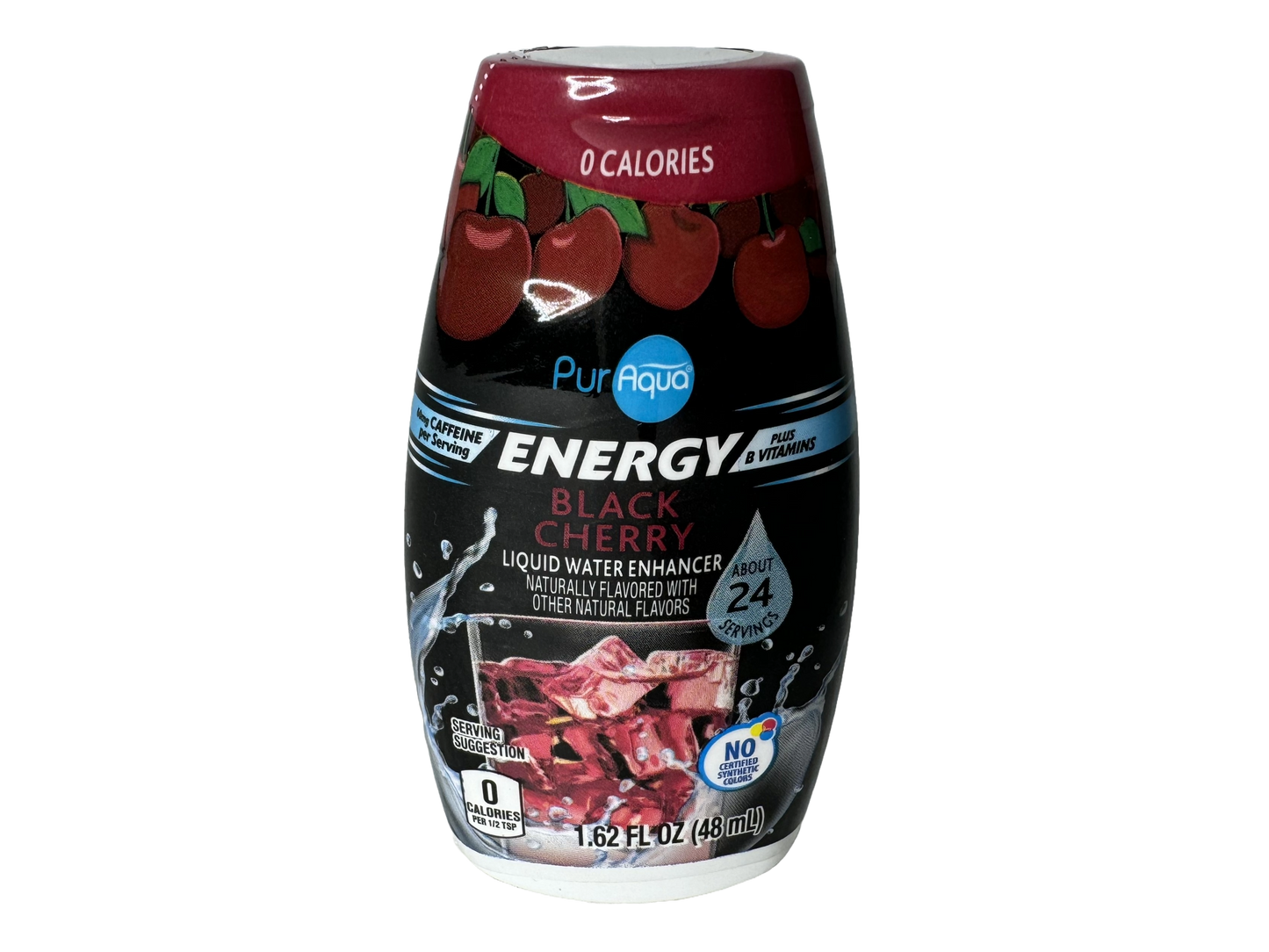 PurAqua Black Cherry Energy Liquid Water Enhancer, 1.62 fl oz