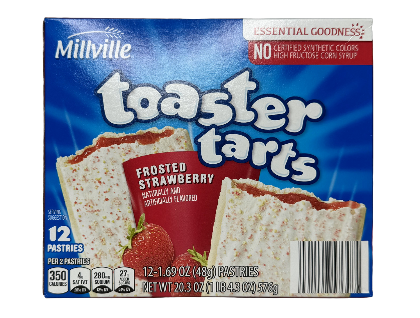 Millville Strawberry Toaster Tarts, 12 pastries/ 20.3 oz