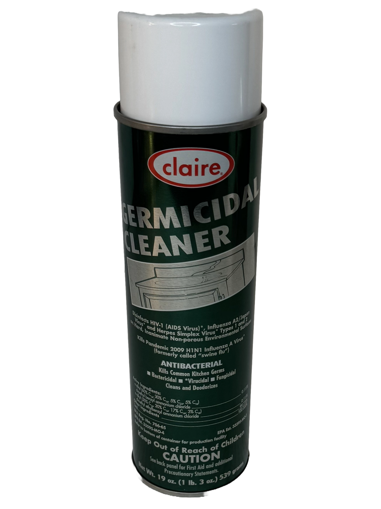 Claire Germicidal Aerosol Cleaner, 19 oz