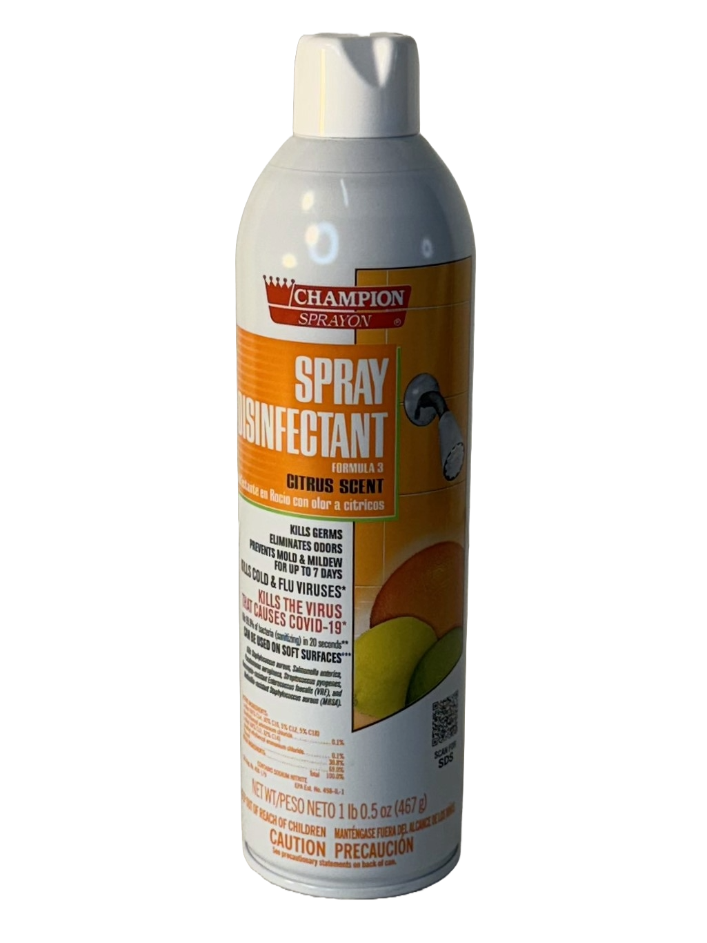 Champion Sprayon Citrus Scent Disinfectant Spray, 16.5 oz