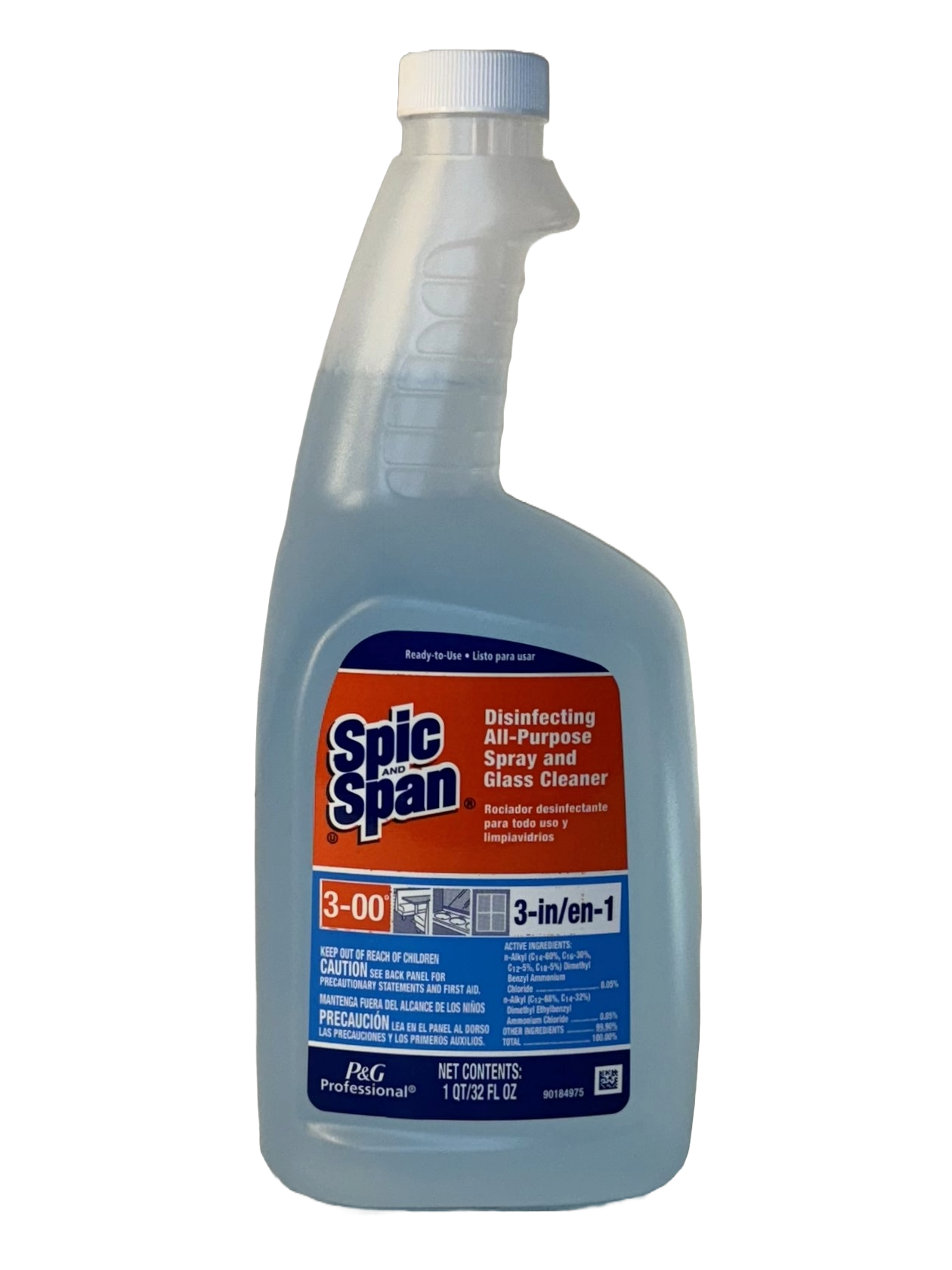 Spic and Span 3-in-1 Disinfecting Spray and Glass Cleaner, 32 fl oz