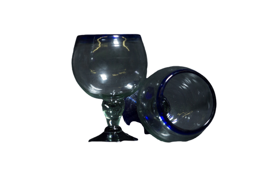 Margarita Glass Cup (Blown Glass) Made in Mexico