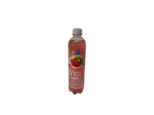 Puraqua Kiwi Strawberry Sparkling Flavored Frost Water, 17 fl oz
