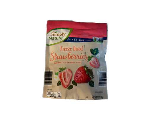 Simply Nature Freeze Dried Strawberries, 1 oz